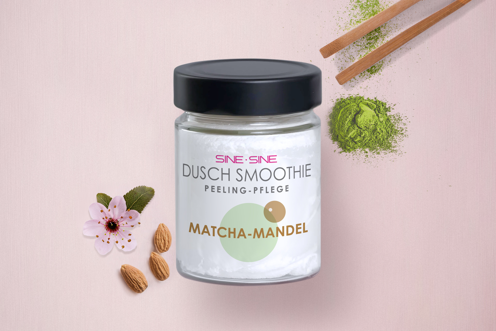 Dusch Smoothie Matcha-Mandel